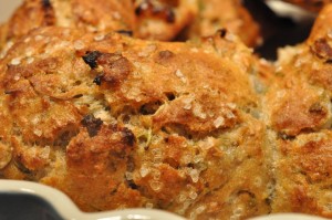 timian oregano madbrød løgbrød krydderurterbrød krydderurter koldthævede madbrød flutes basilikum  Løgbrød med friske krydderurter &  Fars Dags Burger