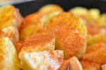 Pølsemix - kartofler, pølser og paprika i ovn