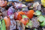 Grillspyd med oksekød & grøntsager opskrift