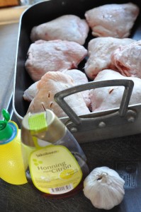 Kylling i ovn med honning & citron marinade