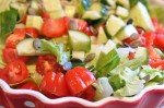 Simpel grøn salat med græskarkerner - opskrift