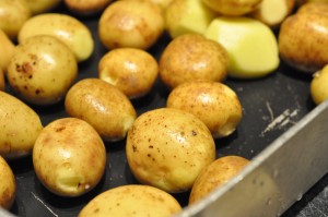 Mandelkartofler - kartofler i ovn med mandler