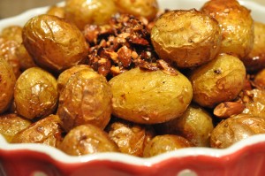 Mandelkartofler - kartofler i ovn med mandler