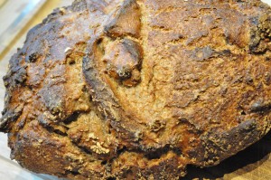 Grydebrød med øl & valnødder - valnøddebrød