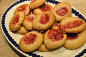 Syltetøjssmåkager småkager med marmelade