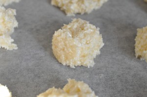 Kokosmakroner med marcipan - lækker opskrift