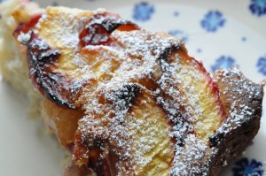Kage med nektariner - nem nektarin tærte