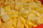 Æblekage med marcipan, makroner og appelsin - saftig