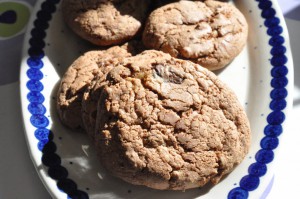 Cookies med chokolade og Nesquick