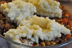 Shepherds pie med hakket oksekød opskrift