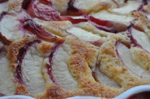 Frugttærte med nektariner - kage med frugt