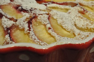 Frugttærte med nektariner - kage med frugt