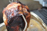 Flæskesteg på grill rotisserie - lækker opskrift