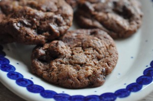 Cookies med Nutella og nødder - nem opskrift