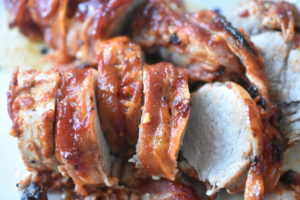 Svinemørbrad med bacon - glaseret
