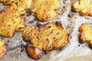 Smashed potatoes - dansk opskrift på knuste kartofler