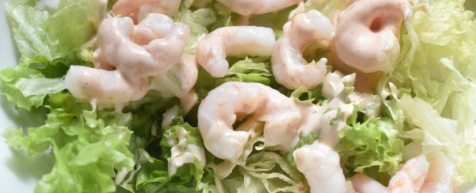 Salat med rejer og dressing - nem opskrift