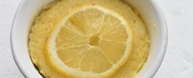 Kage i kop med citron - citronkage i mikroovn