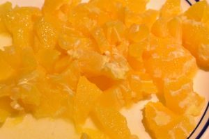 Appelsindessert med makroner - appelsin trifli